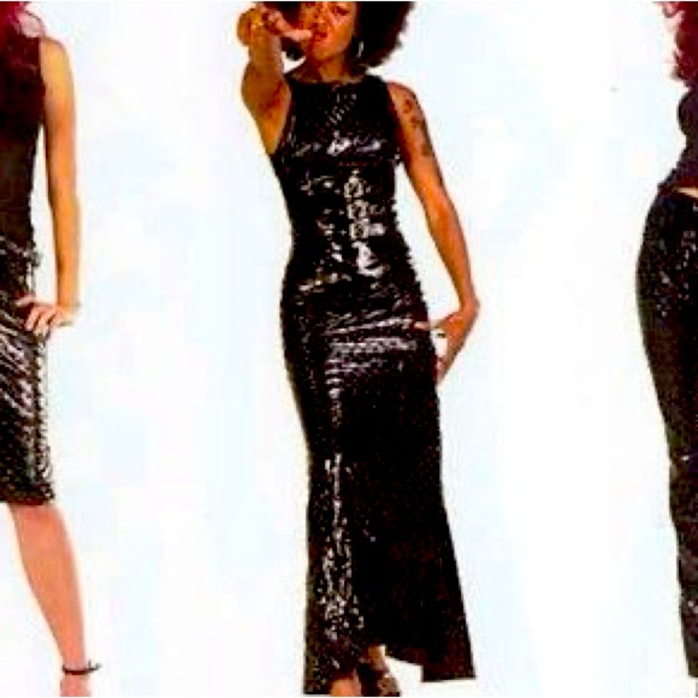 Lip Service “Spiked PVC” Black Vinyl Goth Punk Prom Wedding Formal Dress